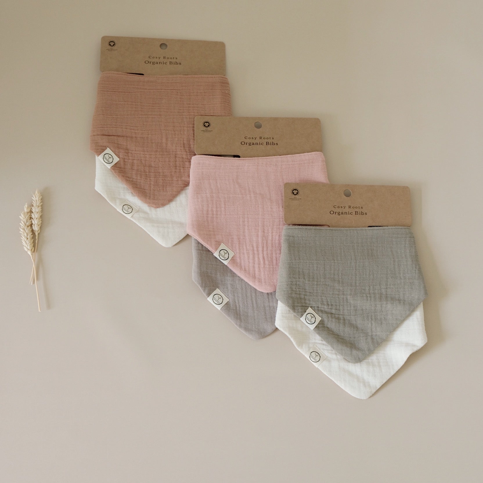 Organic Muslin Bibs: Musselin Lätzchen