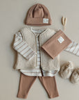 Organic Teddy Vest - Cream