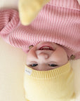 Organic Thin Knit Beanie - Lemon Tonic