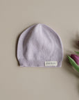 Organic Thin Knit Beanie - Lavender