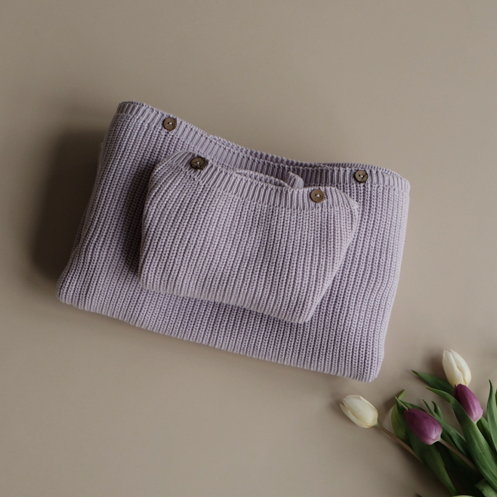Organic MUM Knit Pulli - Lavender - Limited Edition!