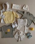 Organic Oversize Shirt - Khaki with Lemon Print