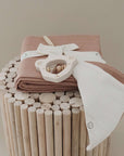 Organic Muslin Swaddle - Walnut - 120x120cm - S A L E