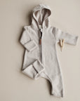 Organic Fleece Overall - Taupe Melange