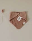 Organic Muslin Bibs - Walnut/Sand