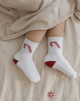 Organic Christmas Socks Red - 2 Pack