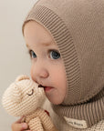 Organic Knit Balaclava - Caramel