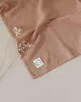 Organic Muslin Swaddle - Walnut - 120x120cm - S A L E