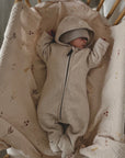 Organic Fleece Overall - Light Beige Melange