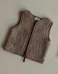 Organic Teddy Vest - Mocha