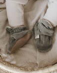 Organic Nicky Booties - Khaki