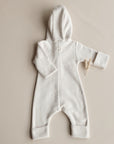 Organic Fleece Overall - Light Beige Melange
