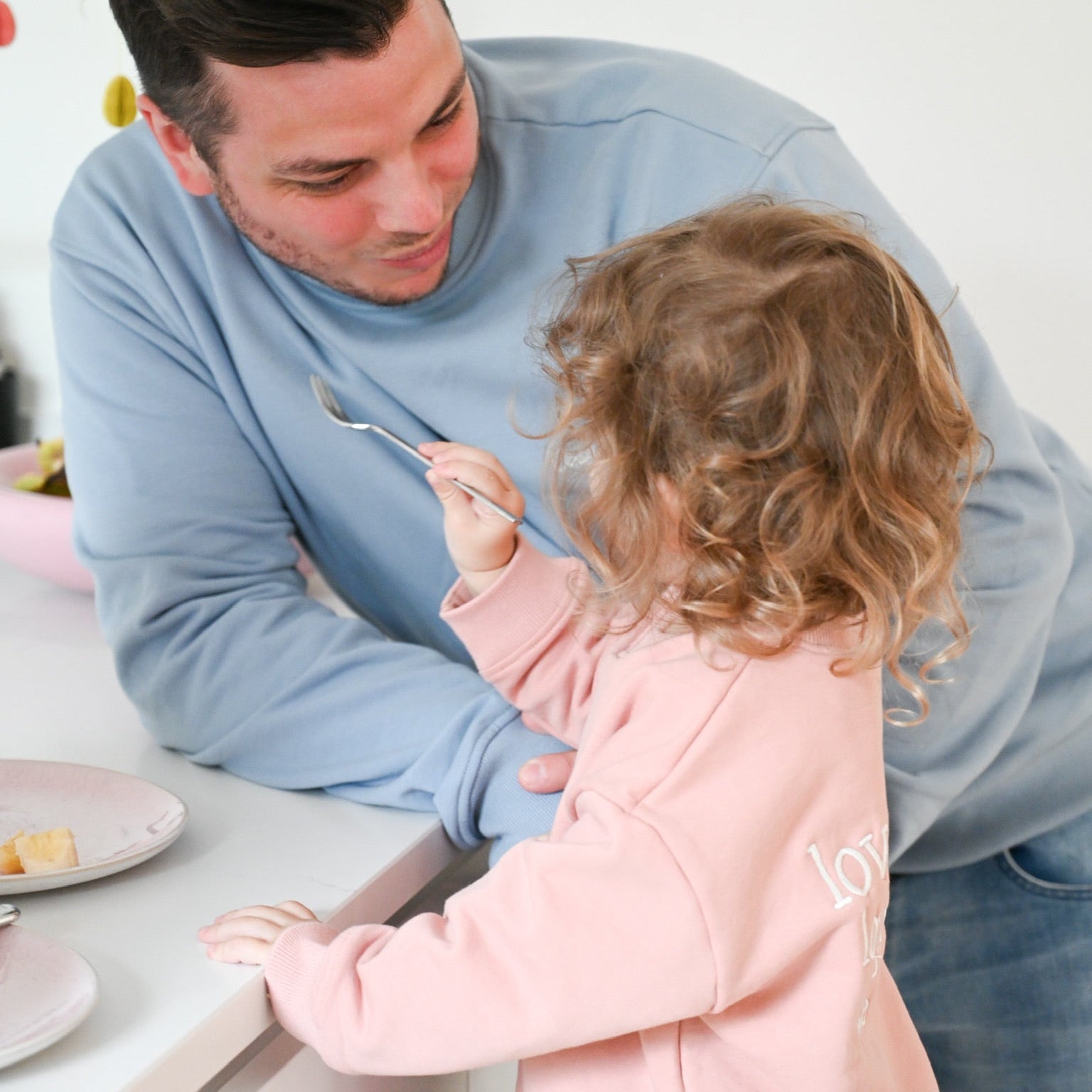 Family Sweatshirt - DAD - Dusty Blue - Forever Bonded