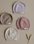 Organic Thin Knit Beanie - Sand
