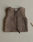 Organic Teddy Vest - Mocha