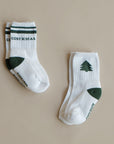 Organic Christmas Socks Green - 2 Pack