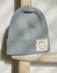 Organic Knit Beanie - Dusty Blue