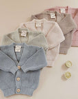 GOTS Organic Knit Cardigan - Seagrass - SALE