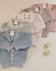 Organic Knit Cardigan - Sand