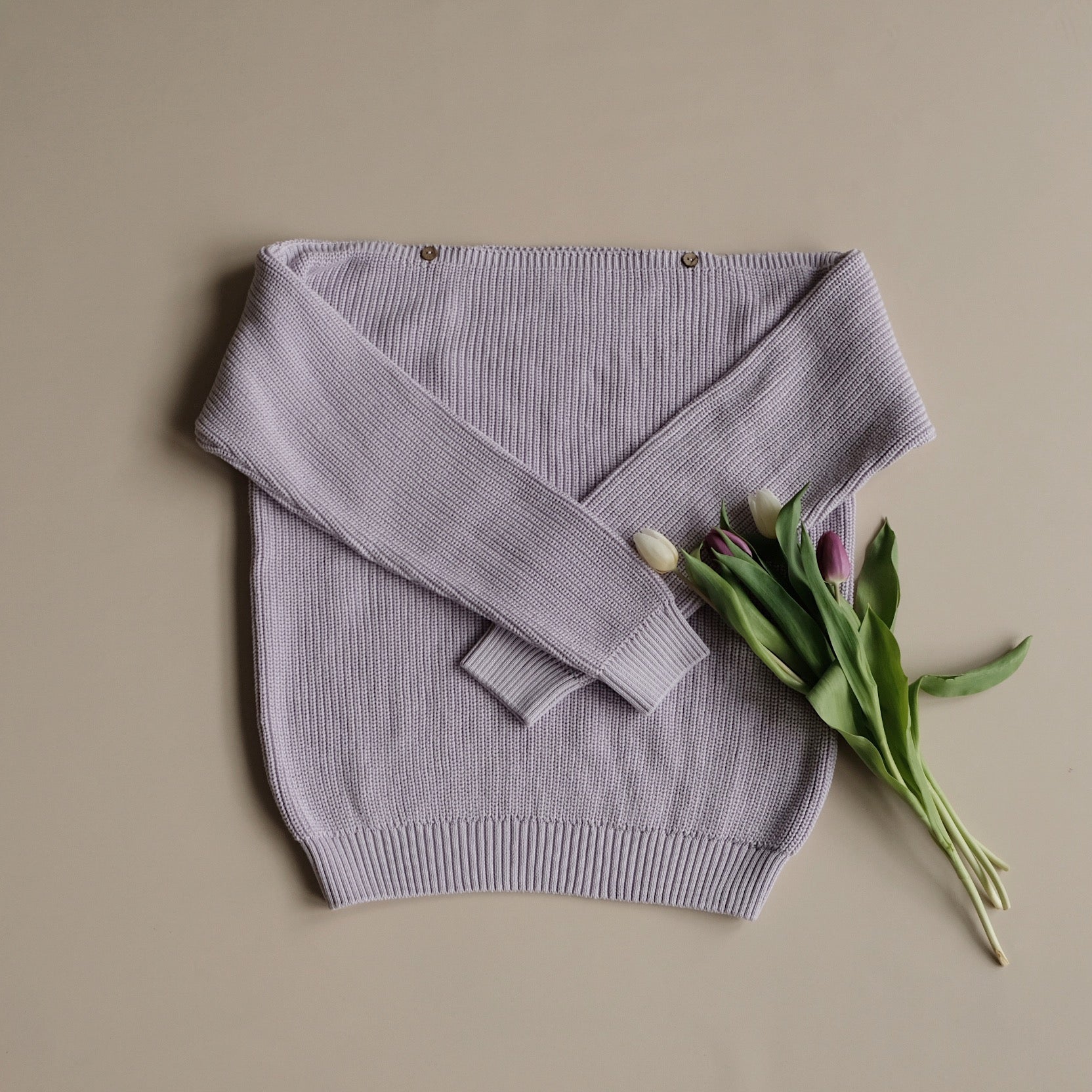Organic MUM Knit Pulli - Lavender - Limited Edition!