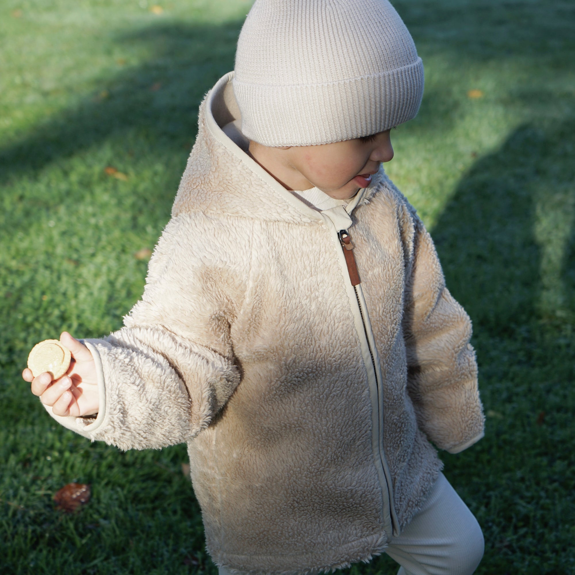 Organic Teddy Jacket - Cream