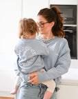Family Sweatshirt -  MUM - Dusty Blue - Forever Bonded