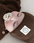 Organic Knit Beanie - Chocolate