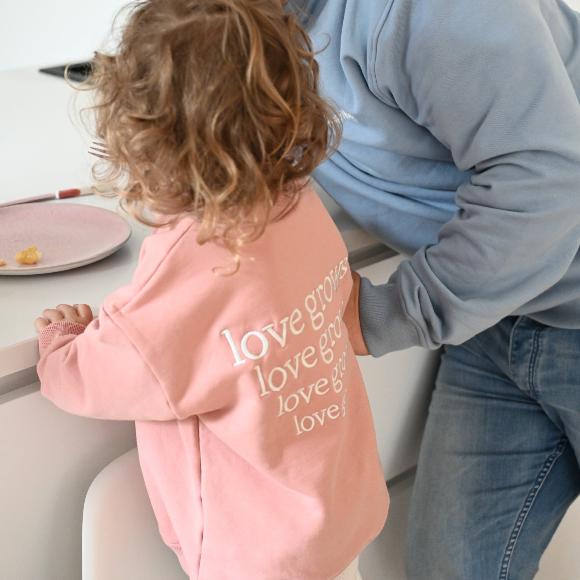 Family Sweatshirt - Dusty Rose - Love Grows