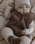 Organic Teddy Vest - Mocha
