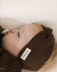 Organic Knit Headband - Chocolate Brown