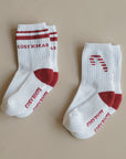 Organic Christmas Socks Red - 2 Pack