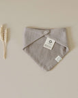 Organic Muslin Bibs - Dusty Rose/Caramel - SALE