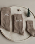Organic DAD Socks - Oatmilk