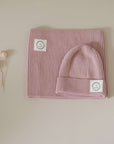 Organic Knit Scarf - Dusty Rose