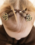 Hair Clips - Leo Hearts - Pack of 2
