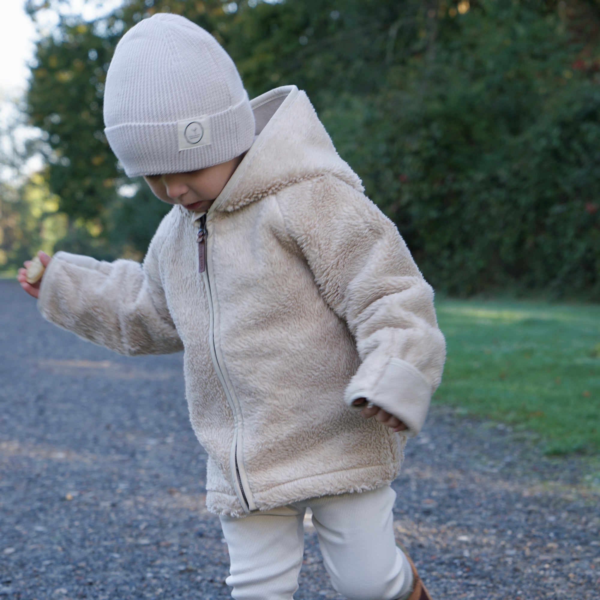 Organic Teddy Jacket - Cream