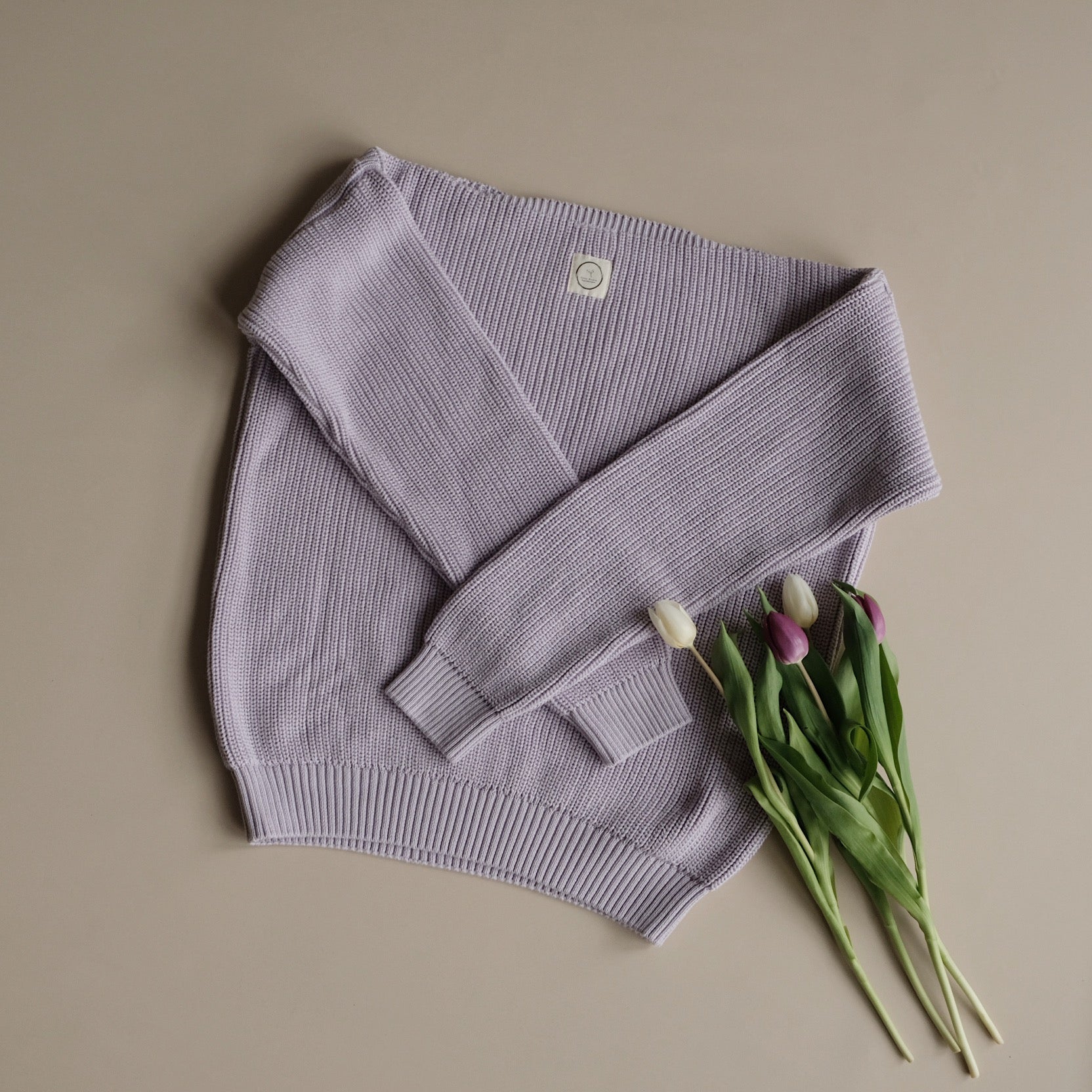 Organic MUM Knit Pulli - Lavender - Limited Edition!