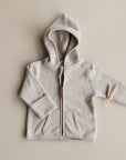 Organic Fleece Jacket - Taupe Melange