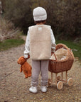 Organic Teddy Vest - Cream