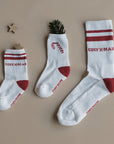 Organic Christmas Socks Red - 2 Pack