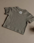 Organic Oversize Shirt - Khaki with Lemon Print