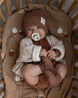 Organic Knit Booties - Walnut - S A L E