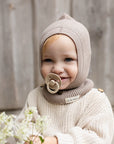 Organic Knit Balaclava - Caramel