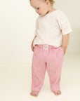 Organic Lounge Pants - Pink Striped