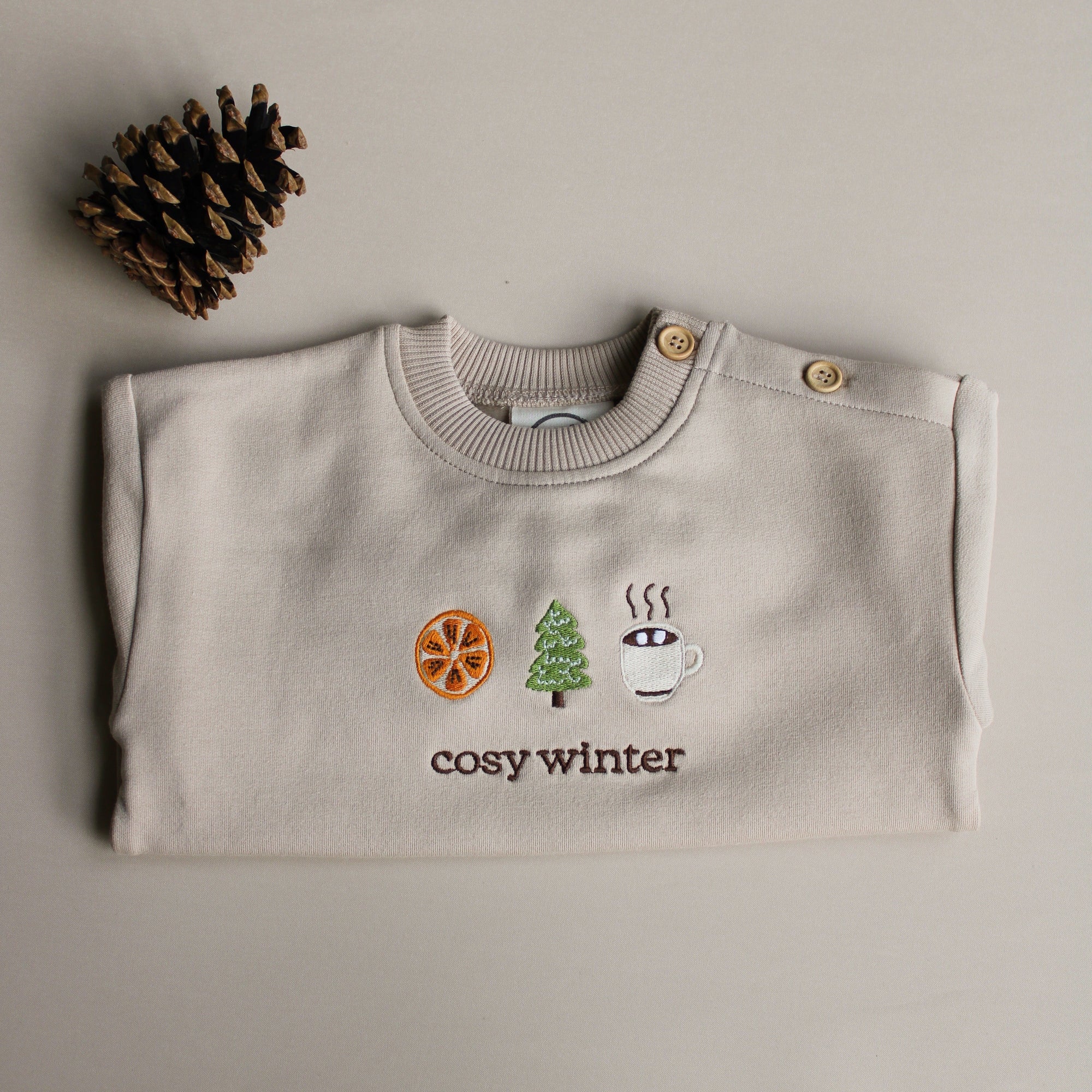 Family Sweatshirt - Oatmilk - Cosy Winter
