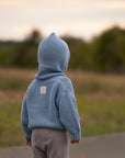 Organic Knit Balaclava - Dusty Blue