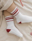 Organic Christmas Socks Red - 2 Pack