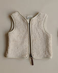 Organic Teddy Vest - Cream