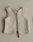 Organic Teddy Vest - Cream - SALE