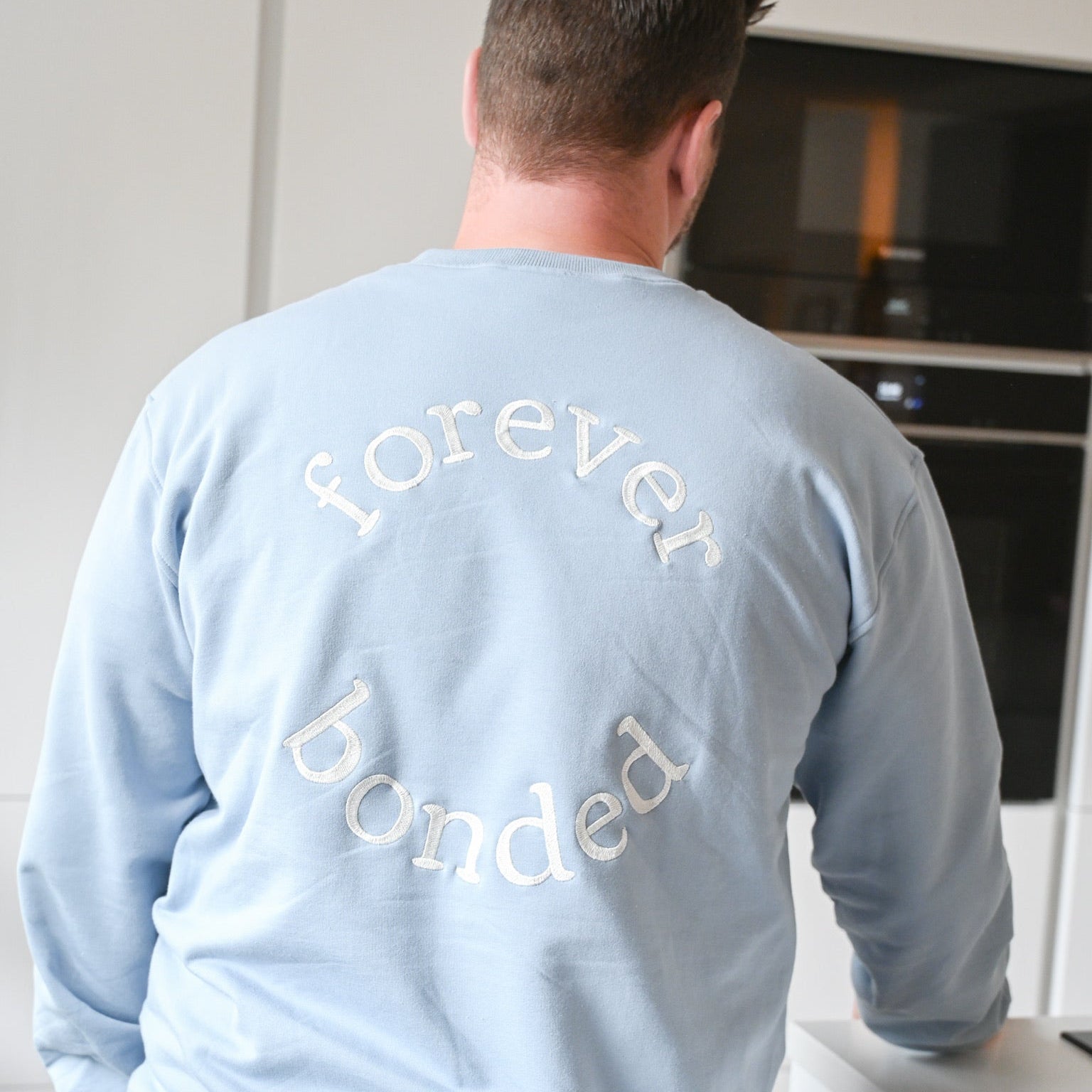 Family Sweatshirt - DAD - Dusty Blue - Forever Bonded